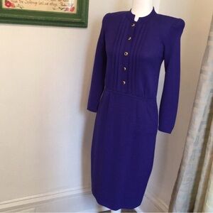 Elegant ST JOHN Knit Blue Women's Dress